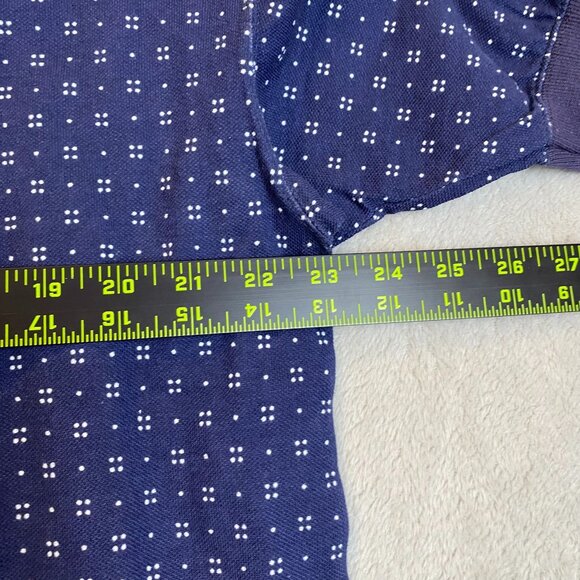 Van Heusen 417 Mens Polo Shirt Medium Over Easy Polo Shirt Navy Blue New With Ta - Picture 4 of 10